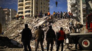 Zerstörtes Gebäude in Adana