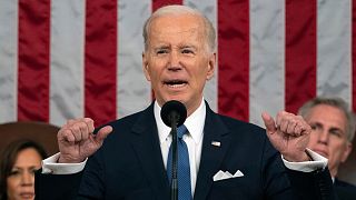 President Joe Biden delivers the State of the Union address to a joint session of Congress at the U.S. Capitol, Tuesday, Feb. 7, 2023, in Washington