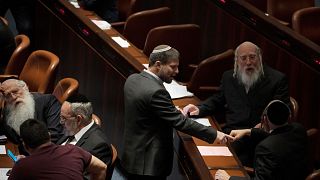 بتسلئيل سموتريتش زعيم الحزب الصهيوني الديني في الوسط داخل الكنيست الإسرائيلي. 2022/06/06