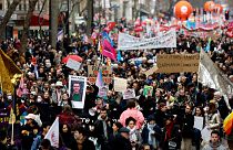 Manifestation contre la réforme des retraites à Paris en France - 11.02.2023
