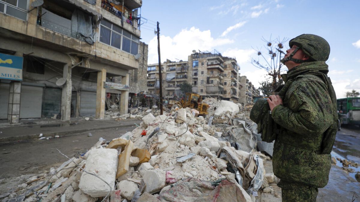 Συντρίμμια στο Χαλέπι της Συρίας μετά τον φονικό σεισμό
