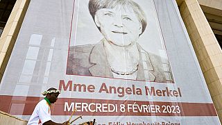 Angela Merkel receives UNESCO peace prize 