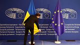 حضور رئیس‌جمهور اوکراین در اجلاس سران اروپا