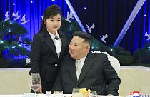 Nordkoreas Kim-Jong Un mit seiner Tochter