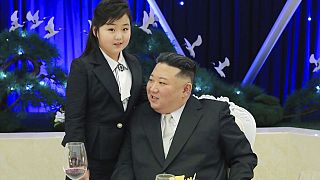 Nordkoreas Kim-Jong Un mit seiner Tochter