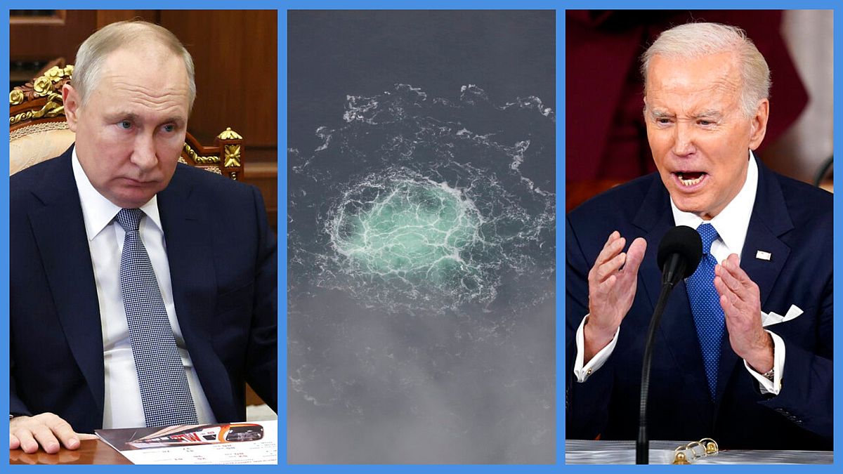 Vlagyimir Putyin, az Északi Áramlat szivárgásának hatása a vízfelszínen, és Joe Biden