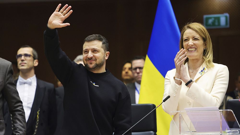 In Brussels, Zelenskyy pitches EU values as Ukraine’s way home