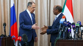 Le chef de la diplomatie russe Sergueï Lavrov en visite au Soudan