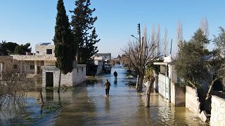 فيضان قرية التلول في ريف إدلب الشمالي
