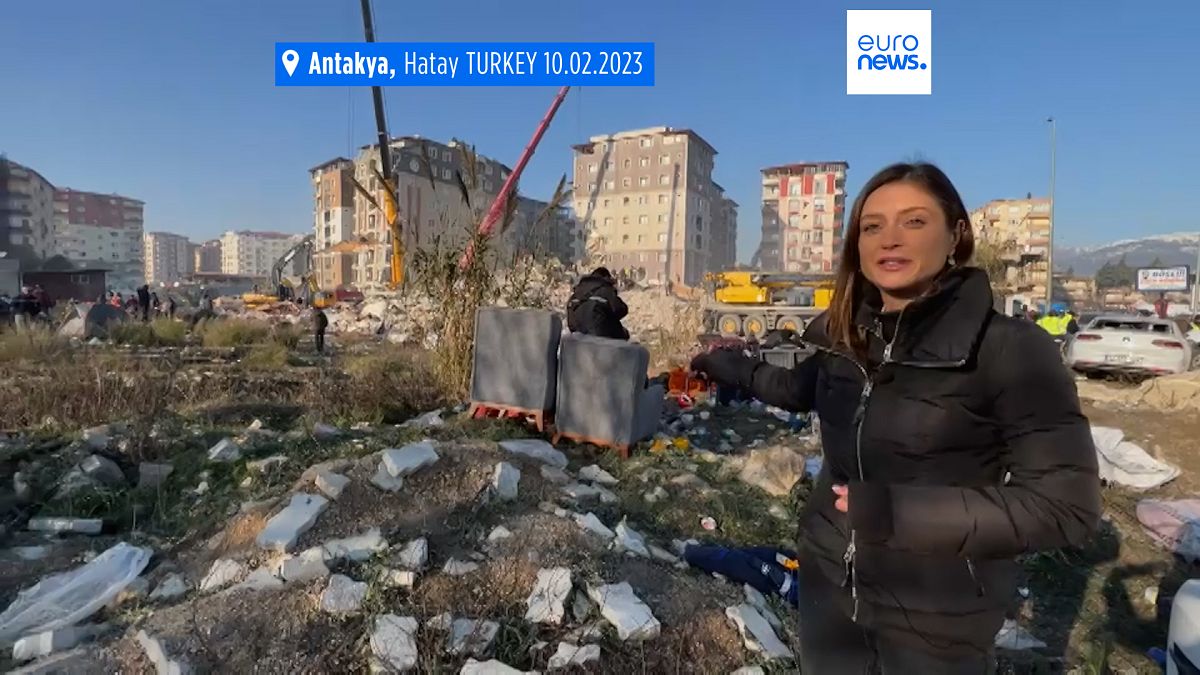 Euronews’ international correspondent Anelise Borges in Antakya, Turkey. 