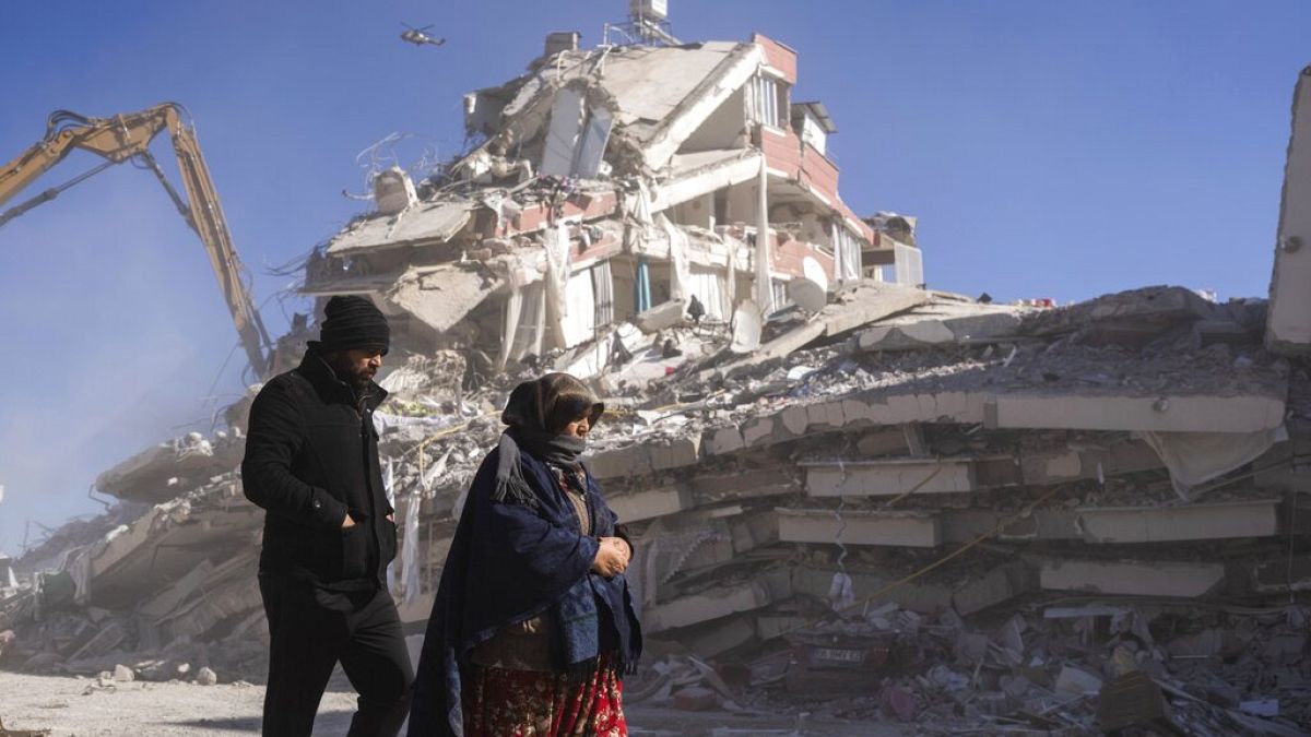 Nach dem Erdbeben in Nurdagi in der Türkei