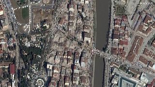 Immagine satellitare fornita da Maxar Technologies - Antakya, 9 febbraio 2023