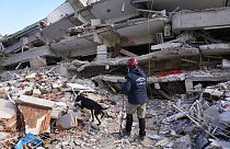 Zerstörte Gebäude im türkischen Erdbebengebiet