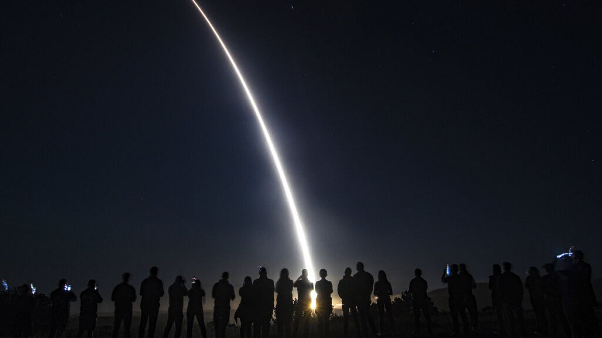 7 Eylül 2022'de Minuteman III kıtalararası balistik füze deneme fırlatışı 