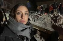 Anelise Borges, Euronews international correspondent, accompanies a rescue team in Antakya, Turkey, February 11th 2023