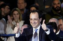 Nikos Christodoulides delivers his inaugural speech in Nicosia, Sunday 12 February 2023