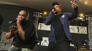 De La Soul's Vincent Mason (left) and David Jude Jolicoeur (right) perform in Austin, Texas - 2017