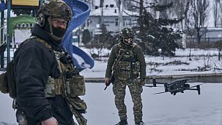 Soldiers in Donetsk