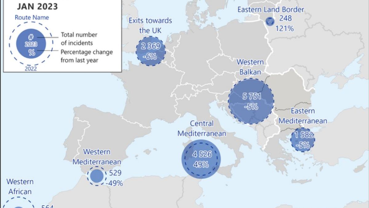 Ο χάρτης Ιανουαρίου της Frontex