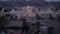 Палаточный лагерь для жертв землетрясения в Антакье, провинция Хатай, 13 февраля 2023 г.