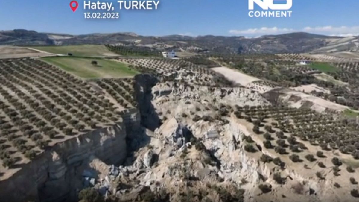 شکستگی زمین در استان هاتای ترکیه
