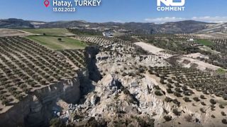 شکستگی زمین در استان هاتای ترکیه