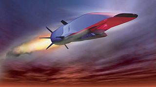 Photo illustration courtesy of the US Air Force shows the X-51A Waverider set to demonstrate hypersonic flight, powered by a Pratt & Whitney Rocketdyne SJY61 scramjet engine.