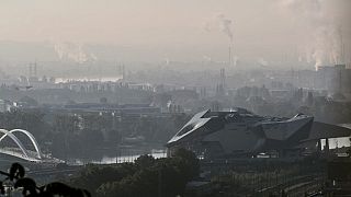 Luftverschmutzung in Lyon in Frankreich