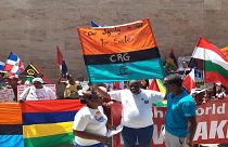 مظاهرة ضد اضطهاد سكان جزر تشاغوس