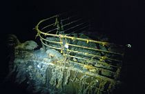 صورة لحطام سفينة "تيتانيك" الغارقة في أعماق المحيط الأطلسي نشرها معهد وودز هول لدراسة المحيطات، 15 فبراير 2023.