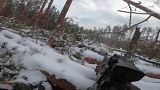 مجتزأ من فيديو نشرته وزارة الدفاع الروسية لأفراد من قوات الإنزال الجوي في أوكرانيا 