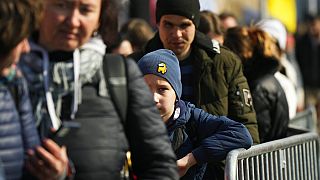 Refugiados ucranianos en Polonia.