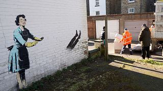 Banksy's Valentine's Day mural dismantled in Margate