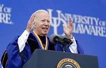 ABD Başkan Joe Biden, Delaware Üniversitesi'nde öğrencilere hitap ederken (arşiv) 