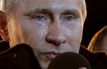 Egy „elmémesült" kép a síró Vlagyimir Putyinról