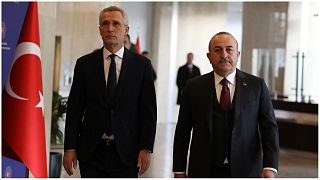 الأمين العام لحلف شمال الأطلسي ووزير الخارجية التركي