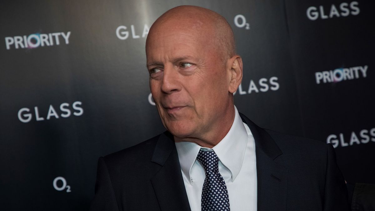 Bruce Willis az Üveg című film premierjén 2019-ben