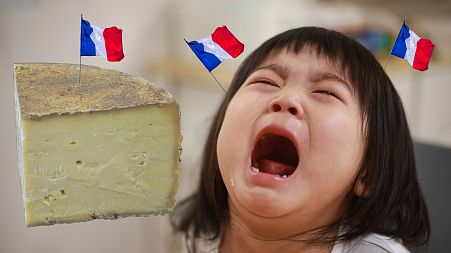 An inconsolable French child