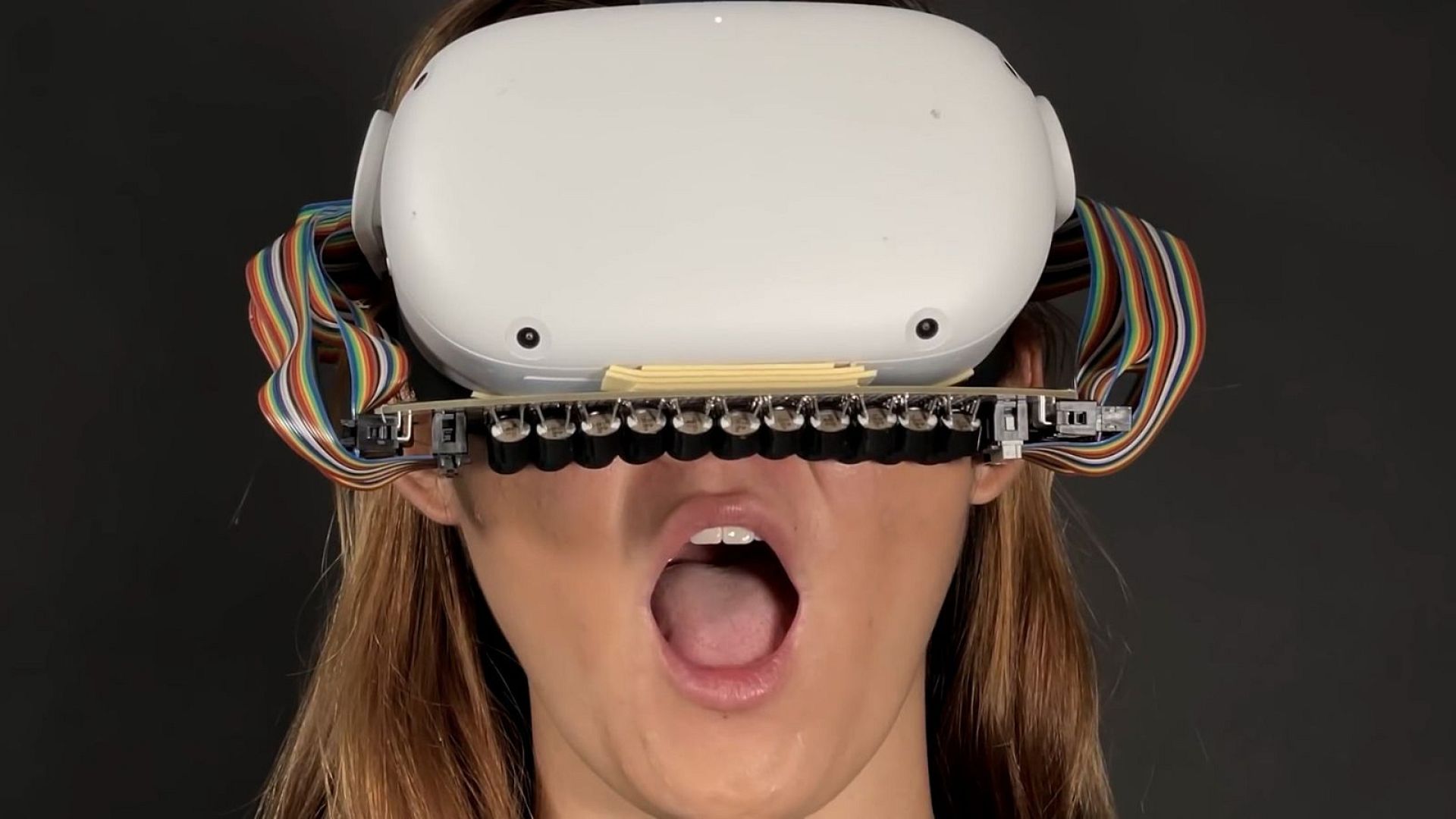 This VR headset makes you feel things on your lips, mouth and tongue