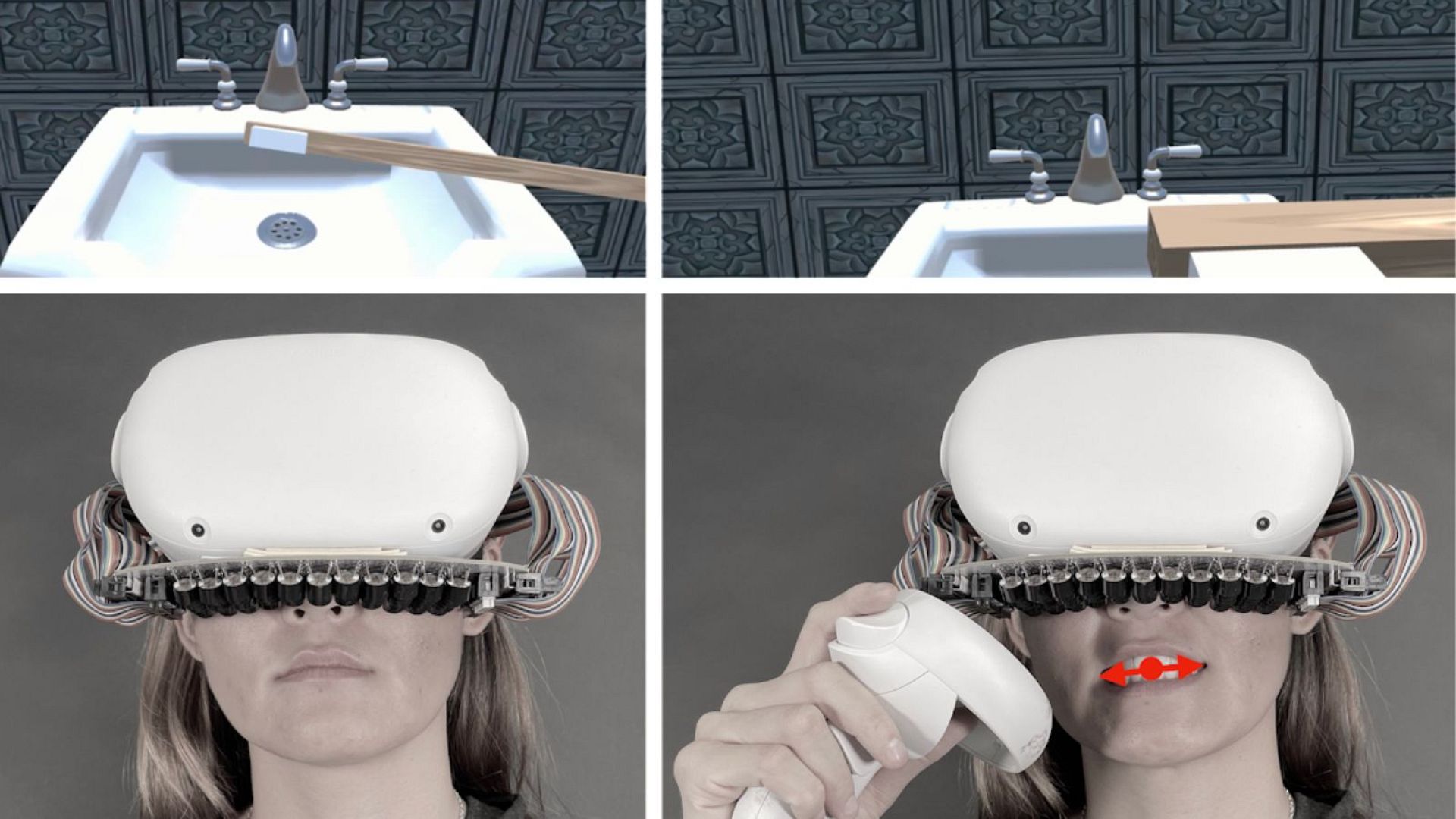 This VR headset makes you feel things on your lips, mouth and tongue