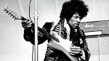 American singer and guitarist Jimi Hendrix performs on stage on May 24, 1967 at Grona Lund in Stockholm, Sweden.