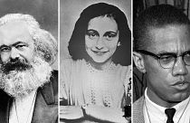 Karl Marx, Anne Frank, Malcolm X