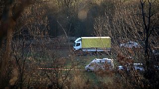 کامیون حمل چوب که جنازه ۱۸ پناهجوی غیرقانونی در آن پیدا شد