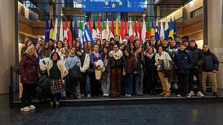 Μαθητές και μαθήτριες από το 2ο Λύκειο Βριλησσίων στο Ευρωκοινοβούλιο
