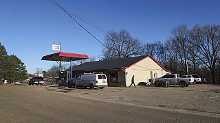 Der Express Mart in Arkabutla, Missisipi. Sechs Menschen wurden an mehreren Orten erschossen. 