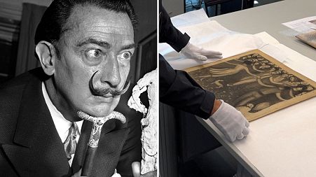 The recovered Dali drawings are valued at €300,000.