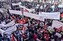 مظاهرة دعا إليها الاتحاد العام التونسي للشغل-تونس، 18 فبراير 2023