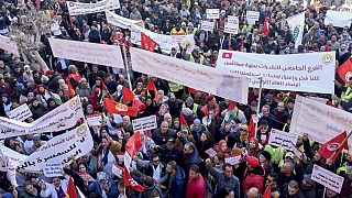 مظاهرة دعا إليها الاتحاد العام التونسي للشغل-تونس، 18 فبراير 2023