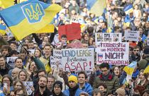 Акция в поддержку Украины во время Мюнхенской конференции по безопасности