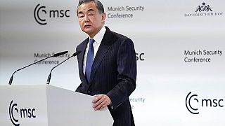  Diplomata chinês Wang Yi, na Conferência de Segurança de Munique, Alemanha